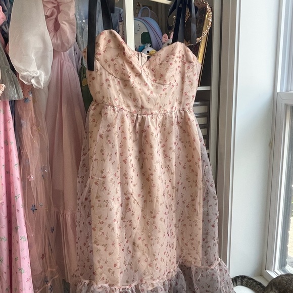 Coquette Bow Tie Dress - Worn Once - Size XL - Picture 3 of 6